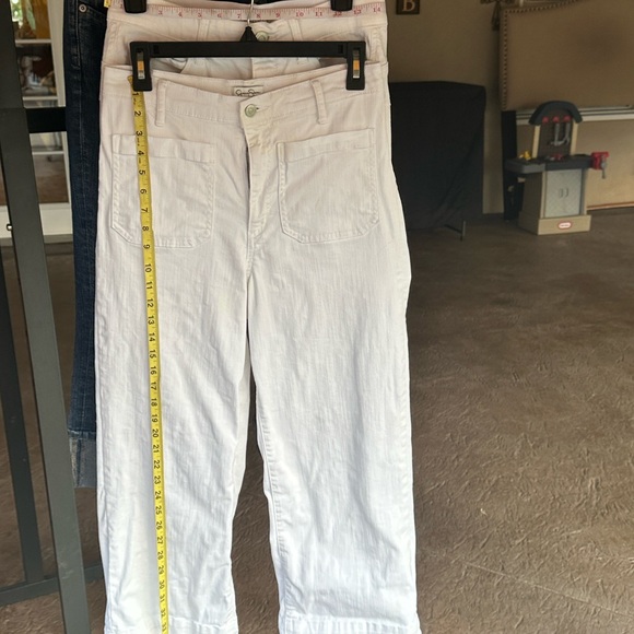 Capris - white ca bi pants / Jessica Simpson wide leg and Angel straight leg - Picture 1 of 13
